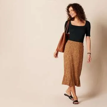 Slim-Fit Square Neck T-Shirt for Stylish Comfort