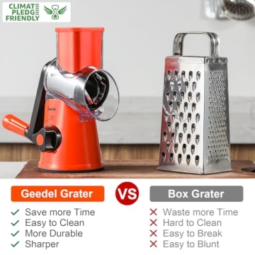 Geedel Rotary Cheese Grater for Effortless Food Prep