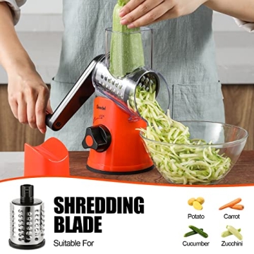 Geedel Rotary Cheese Grater for Effortless Food Prep
