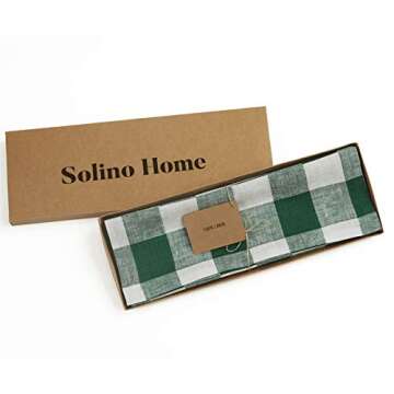 Solino Home Buffalo Check Linen Placemats Set of 4
