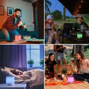 Vicsoon Alarm Clock for Kids and Adults with Bluetooth Speaker