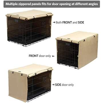 X-ZONE PET Double Door Dog Crate Cover for Optimal Comfort