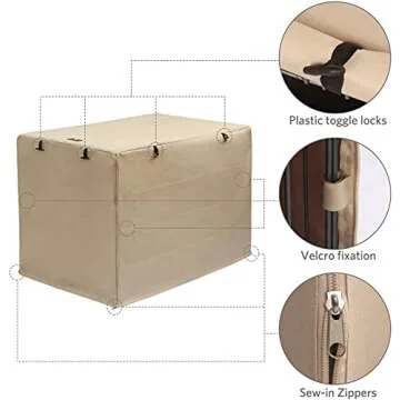 X-ZONE PET Double Door Dog Crate Cover for Optimal Comfort