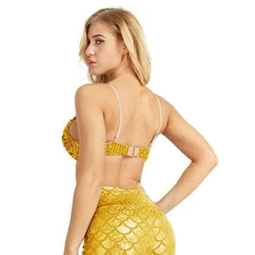 Alvivi Women's Sparkle Glitter Bra Top for Parties