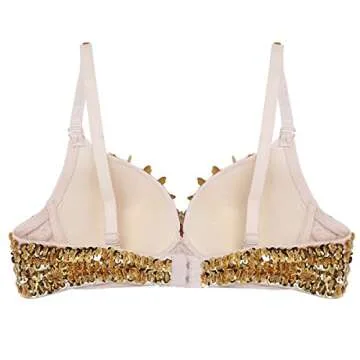 Alvivi Women's Sparkle Glitter Bra Top for Parties