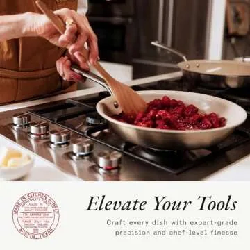 Made In Cookware - 12" Nonstick Ceramic Frying Pan - 5 Ply Stainless Clad - Professional Cookware - Crafted in USA - Induction Compatible