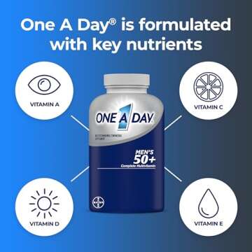 One A Day Men’s 50+ Healthy Advantage Multivitamin for Optimal Health