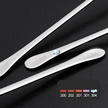 Long Handle Ice Tea Spoons Set of 4 - Premium Gold Stainless Steel