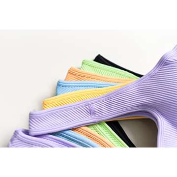 QINSEN Women Workout 2 Piece Outfits Ribbed High Waist Booty Shorts Gym Yoga Sexy Sports Crop Tops Sets Blue L