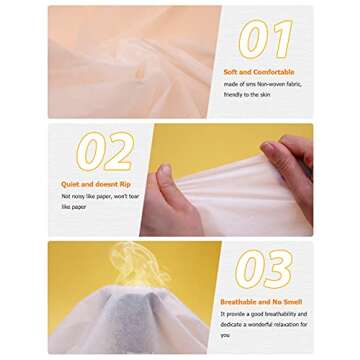 Bozikey 100PCS Disposable Massage Table Sheets - Soft Non-Woven Fabric Covers for Estheticians and S...