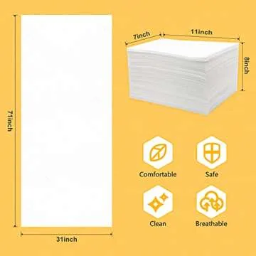 Bozikey 100PCS Disposable Massage Table Sheets - Spa Essential