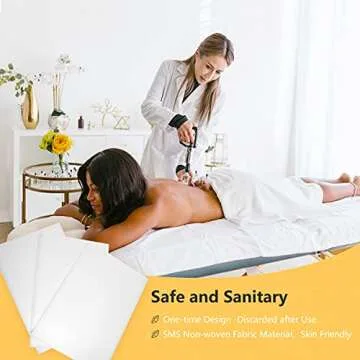 Bozikey 100PCS Disposable Massage Table Sheets - Spa Essential