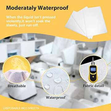 Bozikey 100PCS Disposable Massage Table Sheets - Spa Essential