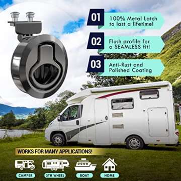 LATCH.IT Flush Pull Slam Latch