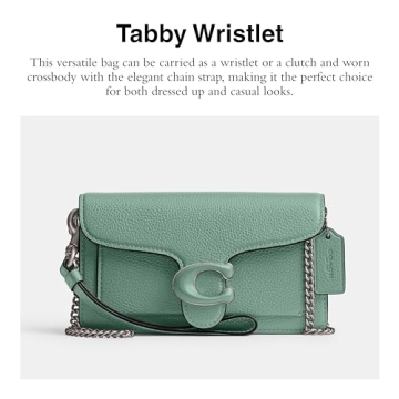 Stylish Coach Tabby Wristlet in Aquamarine for All