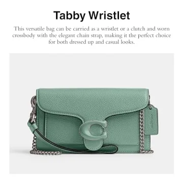 Stylish Coach Tabby Wristlet in Aquamarine for All