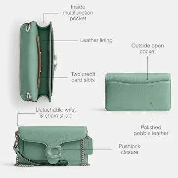 Stylish Coach Tabby Wristlet in Aquamarine for All