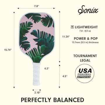Sonix USAPA Pickleball Paddle Set for All Skill Levels