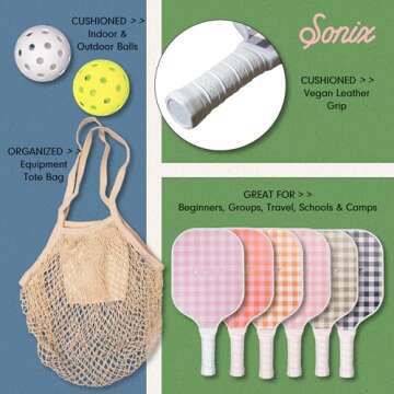 Sonix USAPA Pickleball Paddle Set for All Skill Levels