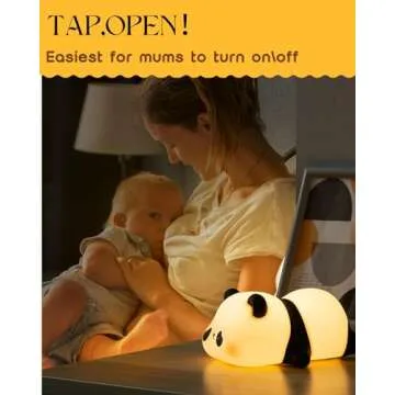 Recolte Cute Panda Night Light for Kids - Soft LED Lamp