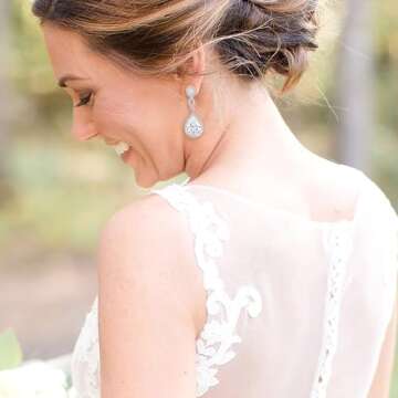 Elegant Crystal Wedding Earrings for Brides and Bridesmaids
