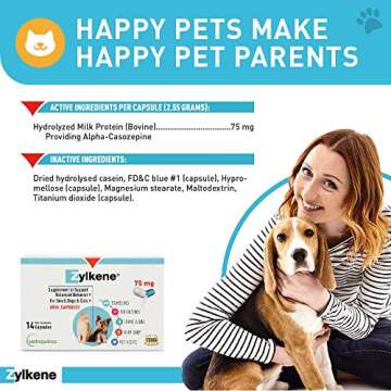 Vetoquinol Zylkene Calming Support for Dogs and Cats