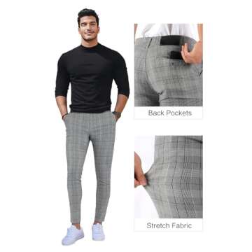 Stylish GINGTTO Mens Cropped Chino Pants for Any Occasion