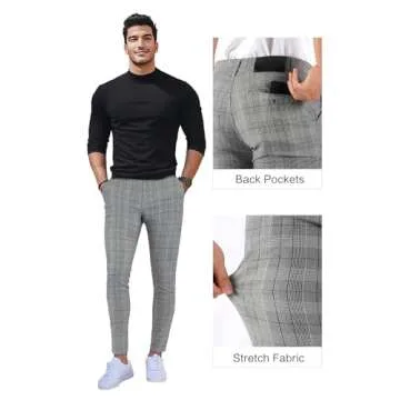 Stylish GINGTTO Mens Cropped Chino Pants for Any Occasion