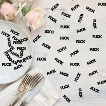 ShuanQ 120pcs Funny Glitter Confetti for Parties