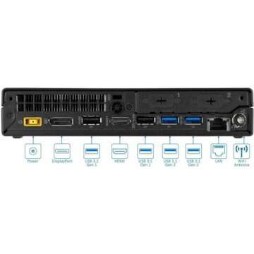 Lenovo ThinkCentre M700 Tiny Desktop with 24" Monitor