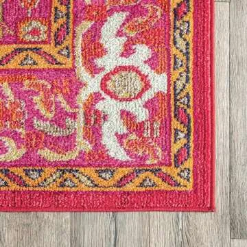 nuLOOM Vintage Mackenzie Area Rug 7x9 Violet Pink