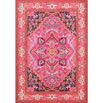 nuLOOM Vintage Mackenzie Area Rug 7x9 Violet Pink
