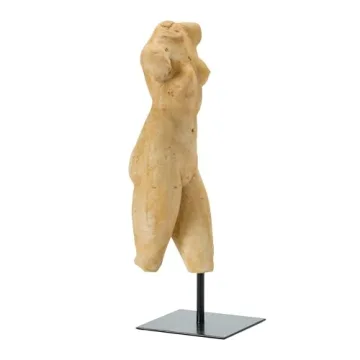 Creative Co-Op Resin Female Body Figure on Metal Stand