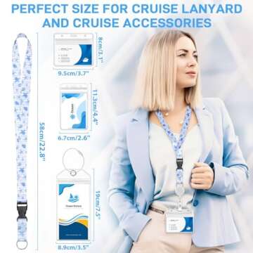 Cruise Luggage Tag Holders and Adjustable Card Lanyards