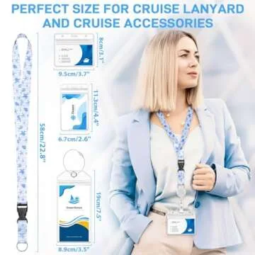 Cruise Luggage Tag Holders and Adjustable Card Lanyards