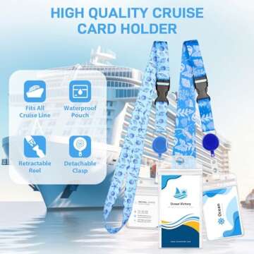 Cruise Luggage Tag Holders and Adjustable Card Lanyards