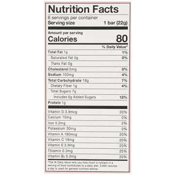 MadeGood Strawberry Crispy Squares, 6 Healthy Snacks, 0.78oz