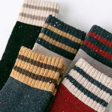 American Trends Women’s Warm Wool Winter Socks - 5 Pack