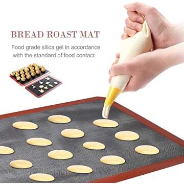 Non-Stick Silicone Baking Mat Set for Effortless Baking