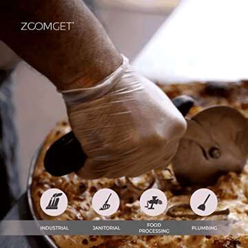 GLOVEPLUS Clear Vinyl Disposable Gloves - 100 Pack