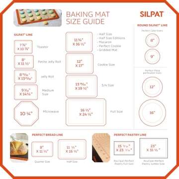 Silpat The Original Perfect Pizza Non-Stick Silicone Baking Mat, 12" Round, AH305-01