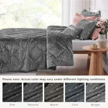 Urban Habitat Twin Luxury Velvet Comforter Set