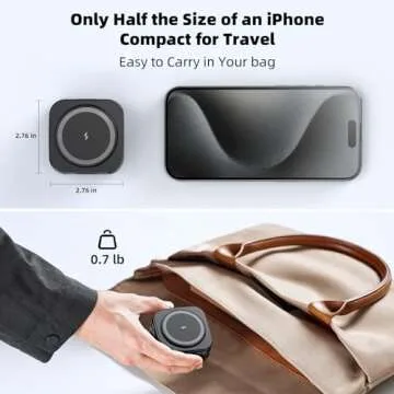 Wireless Charger for Magsafe, AC Island 5-in-1 Charging Station, 15W Max Fast Magnetic Foldable Stand, Evolved 3 in 1 Portable for iPhone 15/14/13 Series, Apple Watch S1-9/Ultra (with 35W Adapter)