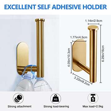 Harigal Stylish Toilet Paper Holder with Shelf - Durable Design