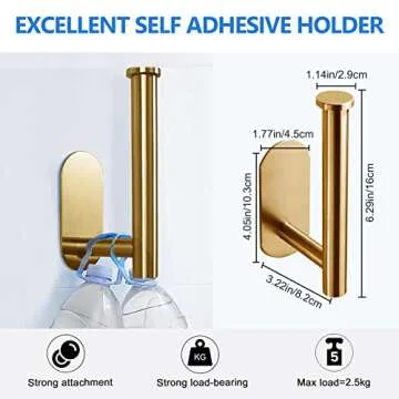 Harigal Stylish Toilet Paper Holder with Shelf - Durable Design