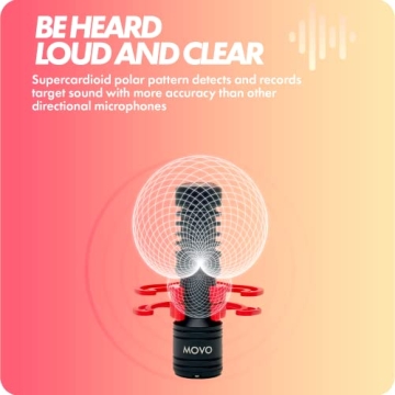 Movo VXR10-PRO Compact Video Microphone for Clear Sound