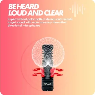 Movo VXR10-PRO Compact Video Microphone for Clear Sound