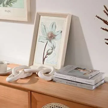 Wracra Wood Chain Link Decor - Hand-Carved Pine Elegance