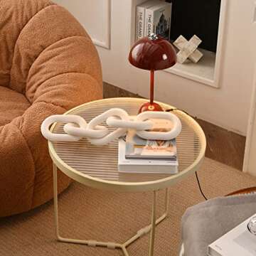 Wracra Wood Chain Link Decor - Hand-Carved Pine Elegance