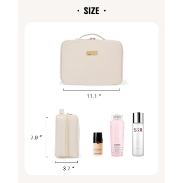 EACHY Toiletry Bag: Waterproof Makeup Organizer with Hook